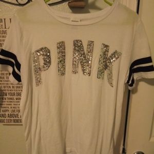 VS pink shirt